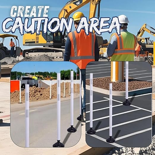 BESEA 8PCS 48" Traffic Delineator Posts - Image 6
