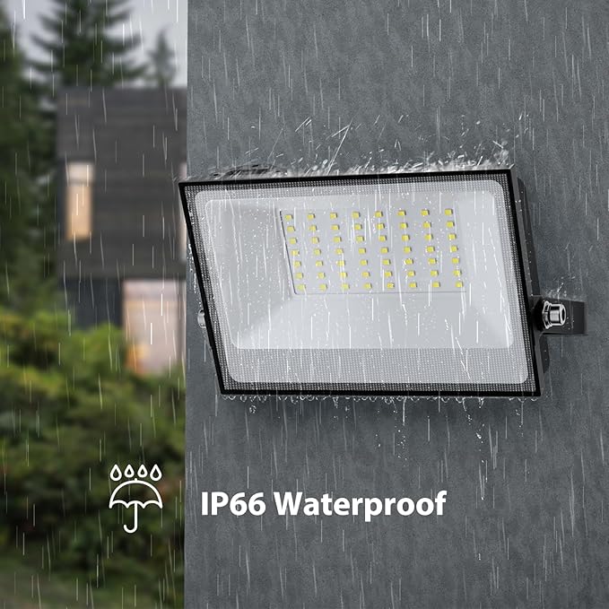 Onforu 40W Flood Lights Outdoor, 4000lm Bright LED Plug in Work Light, 6500K - Image 4