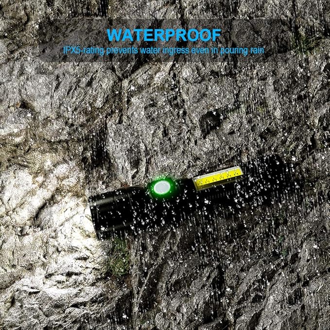 UV Flashlight Blacklight, USB Rechargeable Flashlights Magnetic Flashlight - Image 6
