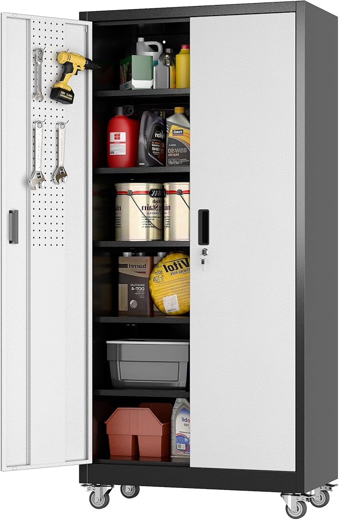 Aobabo Upgrade 71H''*34''W*18''D Metal Garage Storage Cabinet by Aobabo