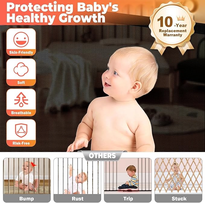 Retractable Baby Gates for Stairs - Image 4