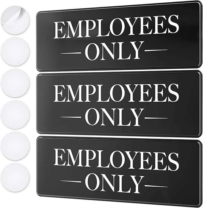 Employees Only Sign Kit For Door by AssuredSigns