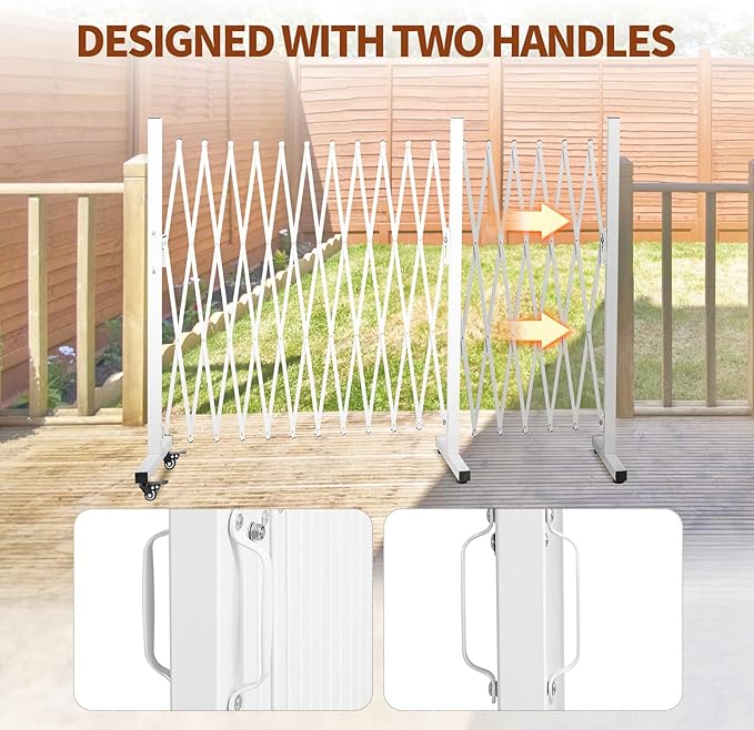 Aluminum Expandable Garden Fence, Portable Barricade Gate - Image 4