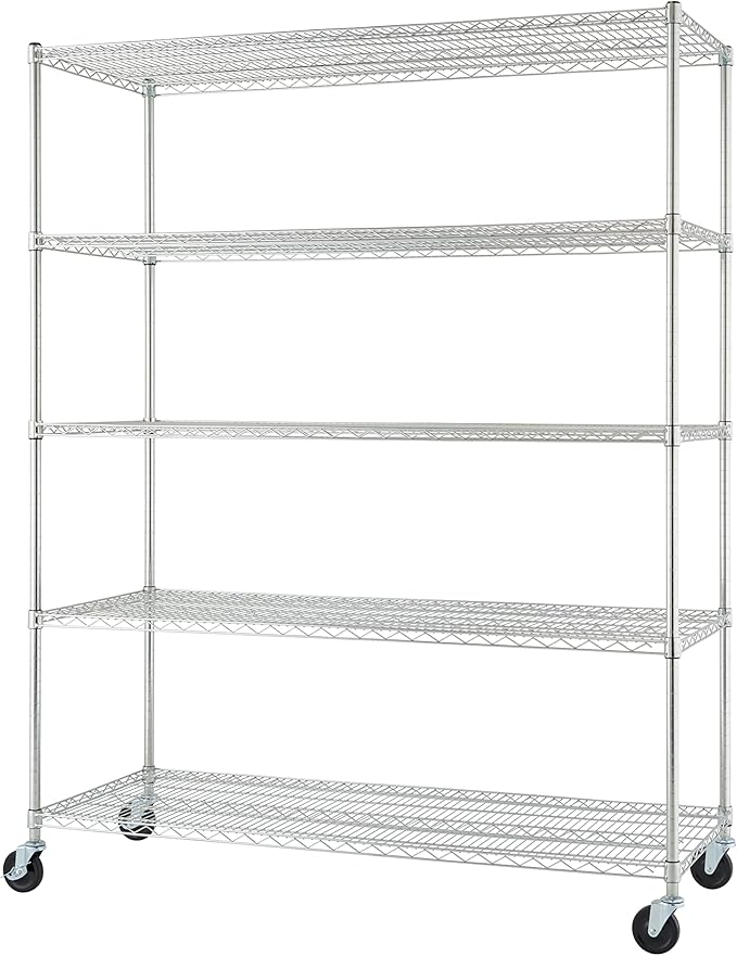 Trinity Basics TBFC-0931 5-Tier Adjustable Wire Shelving by TRINITY