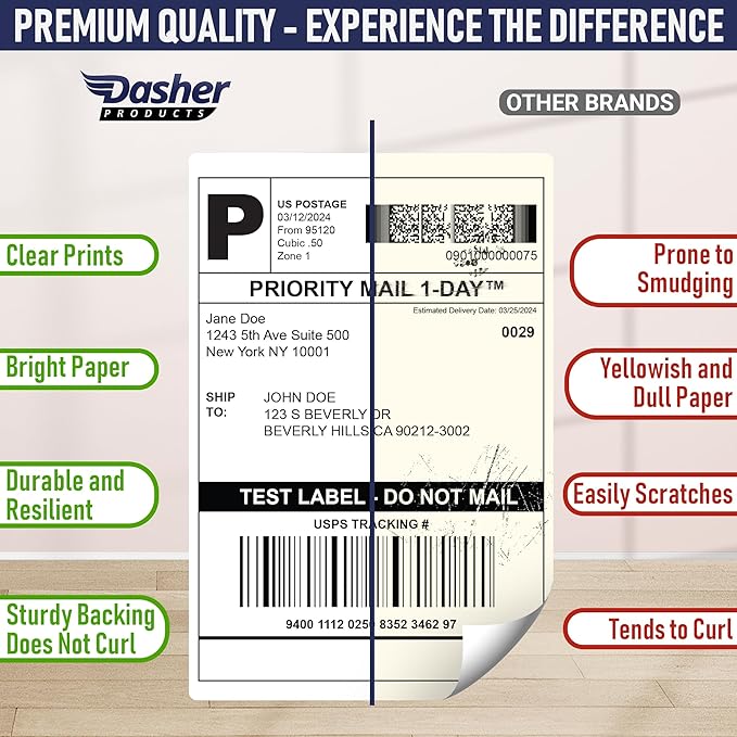 Dasher Products Thermal Shipping Labels Compatible - Image 4