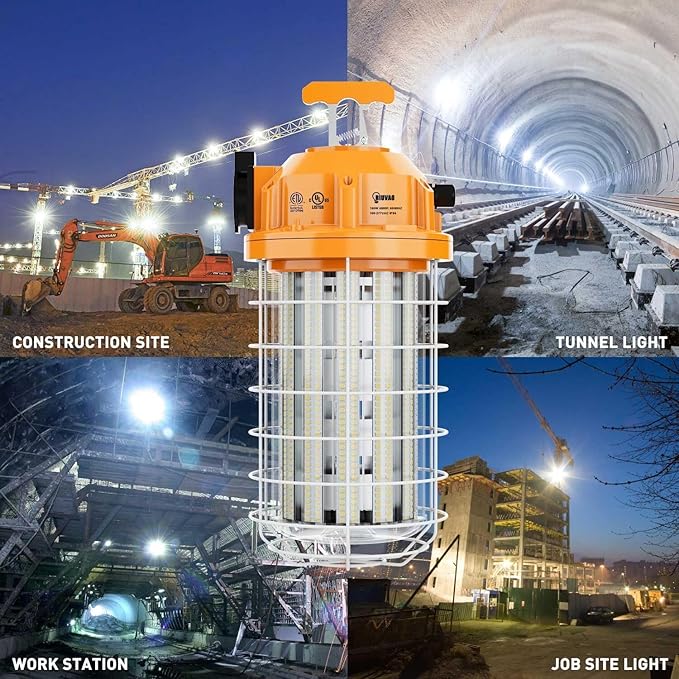 150W LED Temporary Work Light Fixture 24000 Lumen Daylight White 5000K IP64 - Image 5