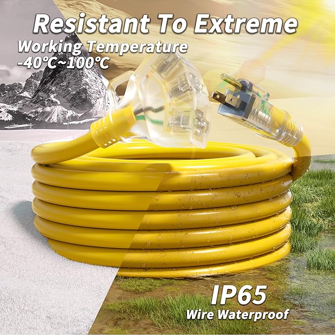 100 FT 10 Gauge Outdoor Extension Cord - Image 4