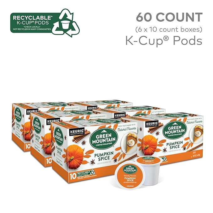Green Mountain Coffee Roasters Pumpkin Spice, Keurig Single-Serve K-Cup Pods - Image 2