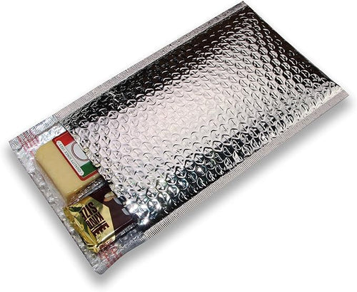 100 pcs 6.5x10.5 Metallic Glamour Cool Shield Thermal Bubble Mailers by by ZebraPack