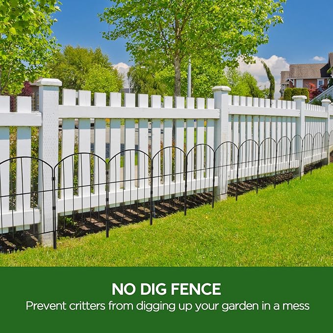 Goovilla Garden Fence, Total 20ft x 24in Garden Fencing Animal Barrier - Image 8