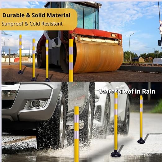 BESEA 8PCS 48" Traffic Delineator Posts - Image 5