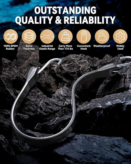 15'' Rubber Bungee Cords Heavy Duty Outdoor - Image 2