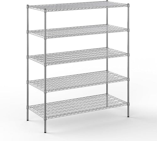 24" Deep x 54" Wide x 64" Height Wire Shelving Kit | 5-Tier | NSF Commercial by Regal+Altair