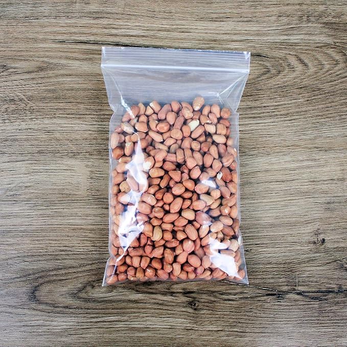 8" X 10" 2 Mil Clear Reclosable Zip Plastic Poly Bags, Quart - Image 3
