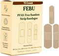 FEBU Eco-Friendly Bamboo Fabric Bandages | PFAS Free Flexible Fabric Bandages | by FEBU