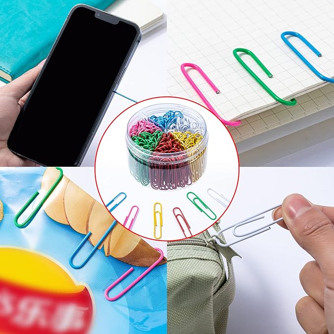 Colored Jumbo Paper Clips, School and Office Use Colored - Image 4