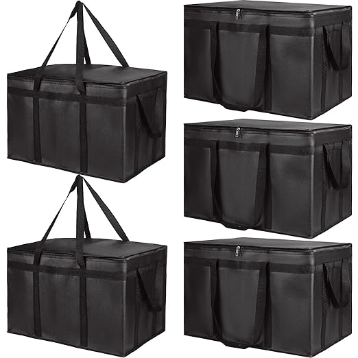Bodaon 5-Pack Insulated Food Delivery Bag by Bodaon