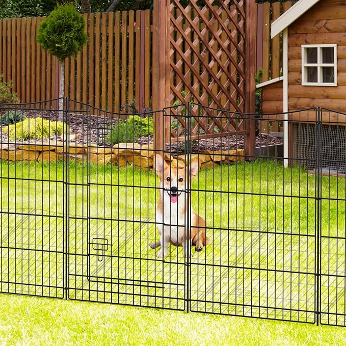 INJOPEXI Decorative Garden Fence 6 Panels 13ft×36in Metal Garden Fences - Image 5