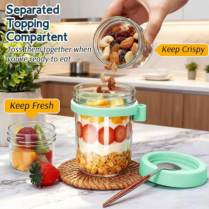 4 Pack Overnight Oats Containers - Image 5