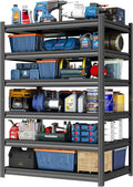 Garage Shelving 3000LBS Metal Storage Shelves Adjustable 6-Tier Shelving Units by PRESTELION