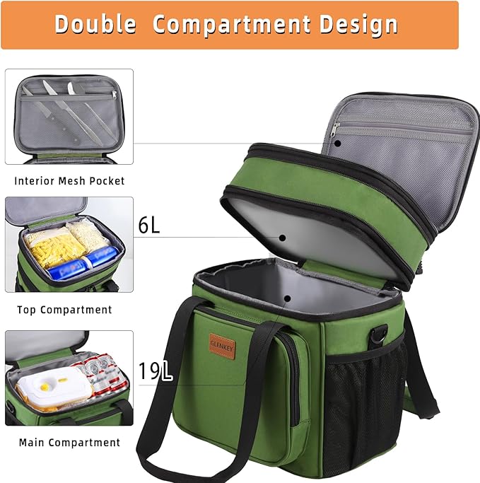 Expandable XLarge Lunch Box, Insulated Heavy Duty Lunch Bag Waterproof - Image 2