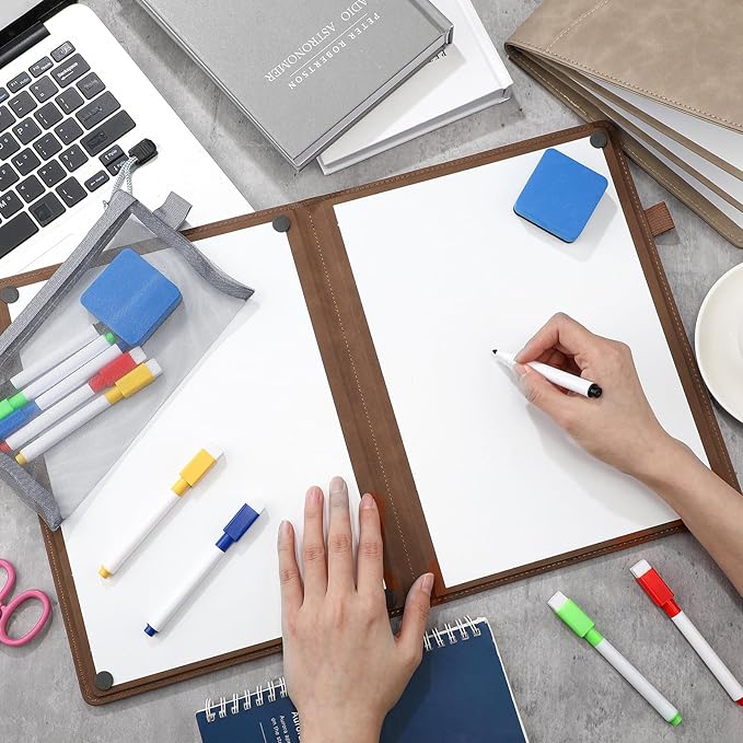 6 Sides Whiteboard Notebook Portable Whiteboard Dry Erase Notebook Portable Dry - Image 7