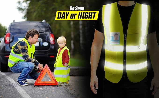 PeerBasics Safety Vest 10 Pack, ANSI Class 2, Reflective, - Image 3