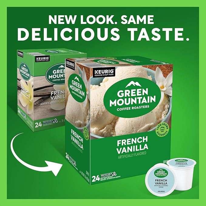 Green Mountain Coffee Roasters French Vanilla Coffee, Keurig Single-Serve K-Cup - Image 2