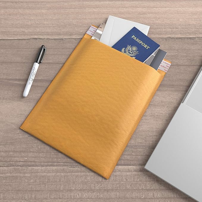 Amazon Basics Kraft Bubble Mailer, 8.5" x 12" - Image 7