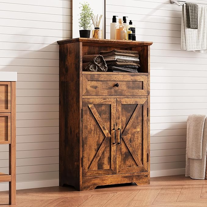 Floor Cabinet, Farmhouse Storage Cabinet by Viroformo