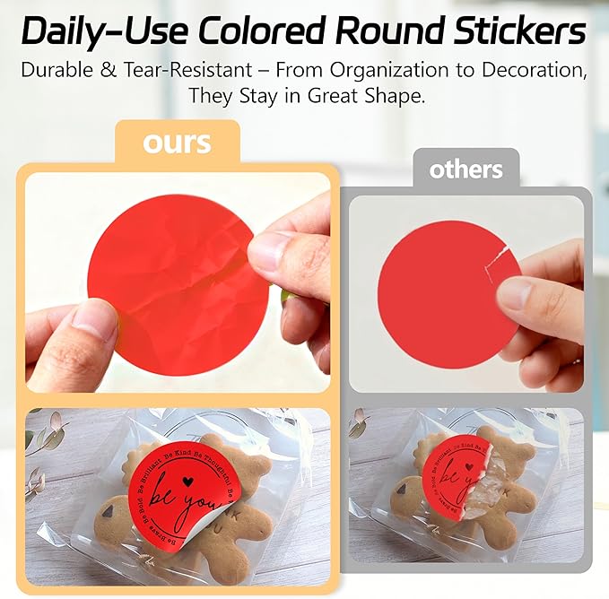 2 inch Dot Stickers Labels Circle Garage Sale Sticker 750Pcs Round Thermal - Image 5