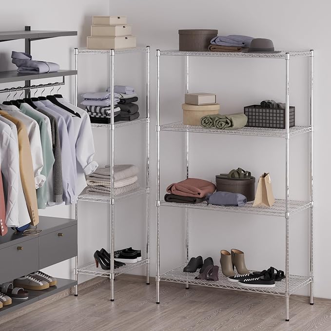 21" Deep x 42" Wide x 74" Height Wire Shelving Kit | 4-Tier | NSF Commercial - Image 2