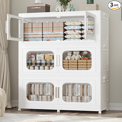 150Gal Exra Large Stackable Storage Bins by KUYIGAME