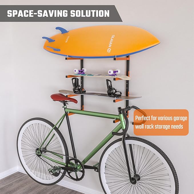 Lumber Storage Rack, Snap-Fit Connection Lumber Rack Wall Mount, Heavy Duty - Image 7