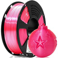 Geeetech Silk PLA Filament 1.75mm, Metal-Like Shiny Silk Rose Pink 3D Filament by GEEETECH