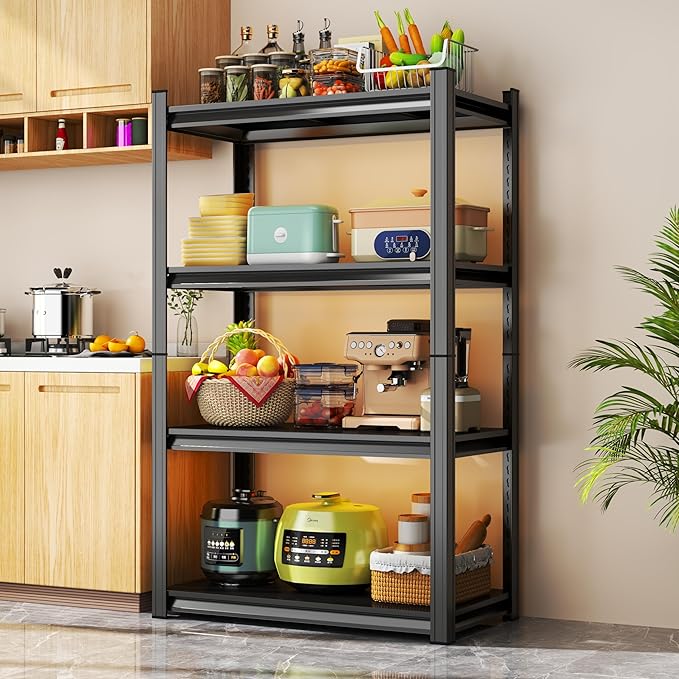 Storage Shelves, Garage Metal Shelving Unit, Adjustable, Double-Layer Column - Image 7