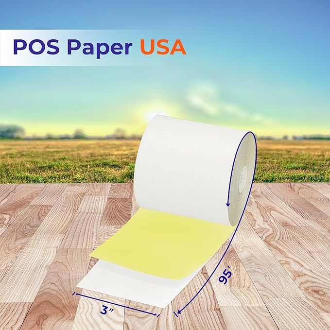 3" x 95' 2-Ply Carbonless Paper - Image 3