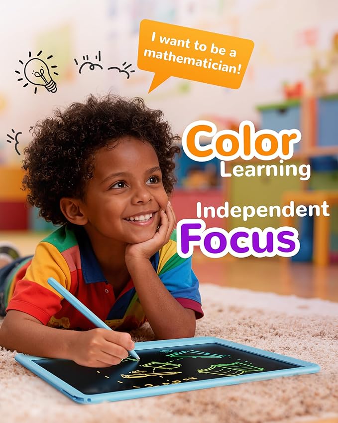 KOKODI LCD Writing Tablet, 12 Inch Colorful Toddler Doodle Board Drawing Tablet - Image 4