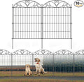 10 Panels No Dig Decorative Outdoor Garden Fence, 40 in X 23.6 ft Animal by MarsExplo