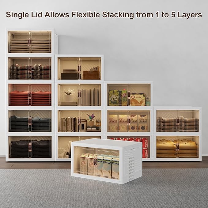 JOYMOOP Foldable Storage Cabinet Top Cover, Fits XXL Storage Boxes, Dustproof - Image 6