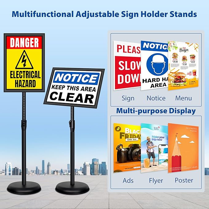 4 Pack Sign Holder Stands - Image 2