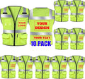 BeautyWill Custom Logo 10/20 Pack Safety Vest Class2 High Visibility Vest by BeautyWill