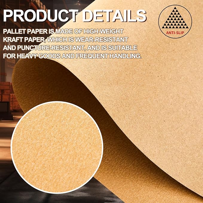 Tatuo 100 Sheet Anti-slip Pallet Paper, Prevents Load Shifting - Image 3