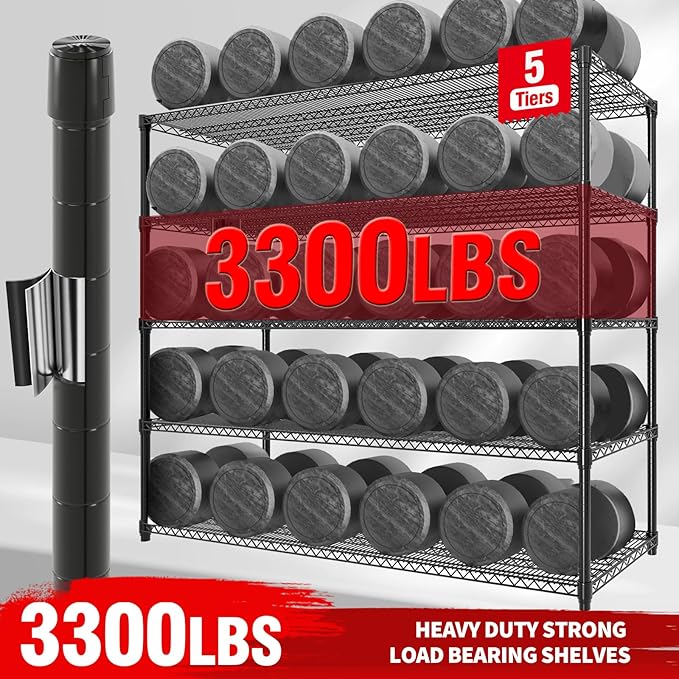 Garvee Heavy Duty 82" H Storage Shelving Unit - Image 3