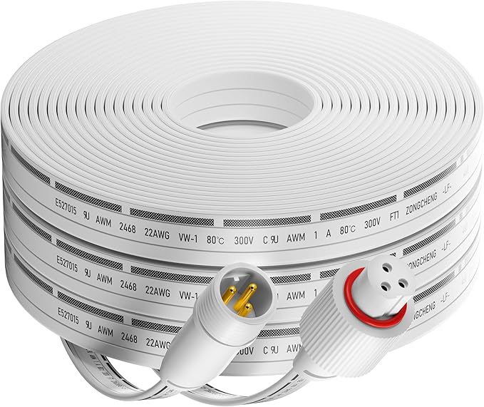 33FT Extension Cable for Govee Permanent Outdoor Lights, IP68 Waterproof 3-Pin by Unknown