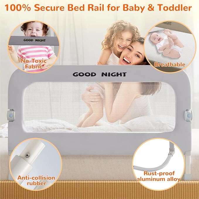 Bed Guard Rail for Toddlers - Image 5