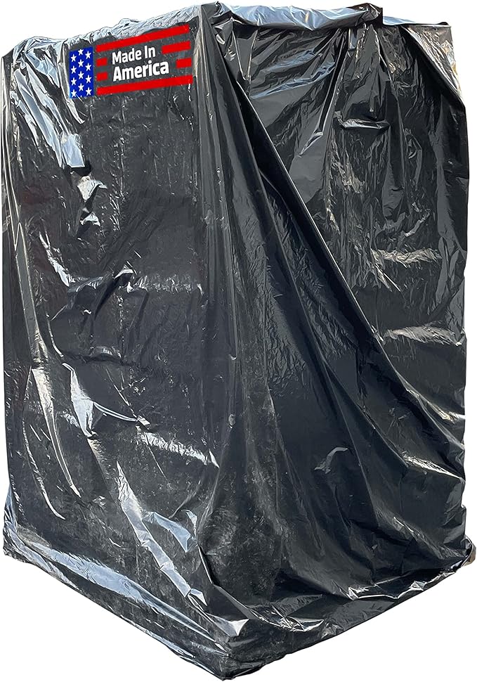 Sandbaggy Black Pallet Covers | Made in USA | Tarp Fits Large Pallets Up to 55" by Sandbaggy