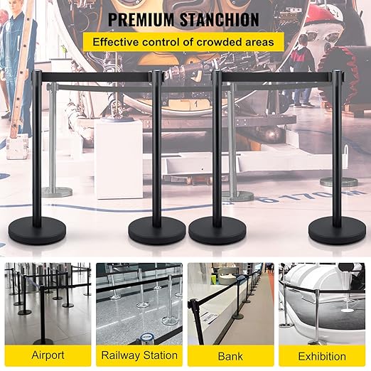 VEVOR Crowd Control Stanchion Set, Stanchion Set - Image 2