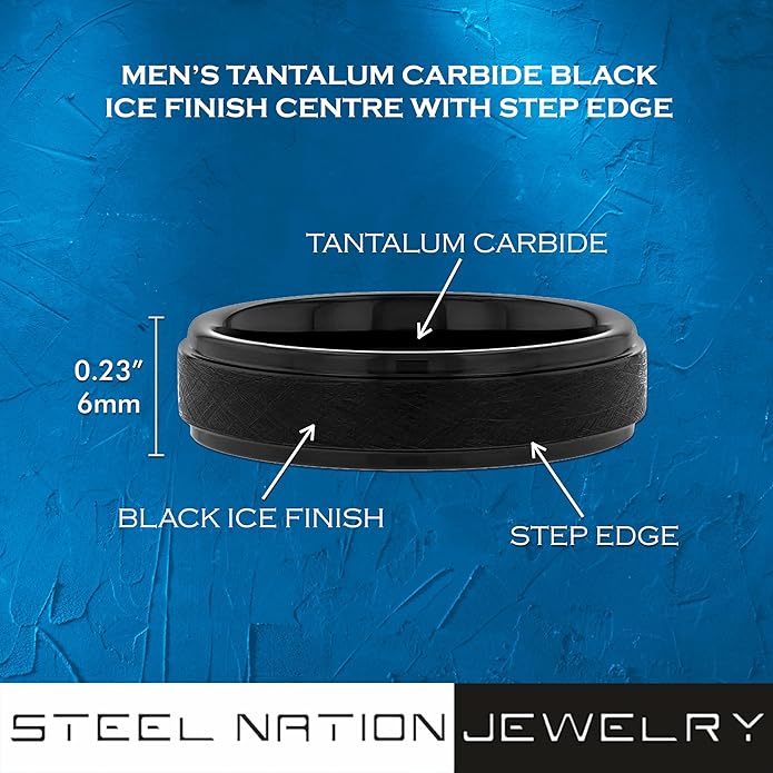 Men's 6mm Tantalum Carbide Contemporary Bands - Image 3