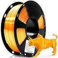 Geeetech 3D Printer Silk PLA Filament 1.75mm Light Gold, Shiny Silk Filament by GEEETECH